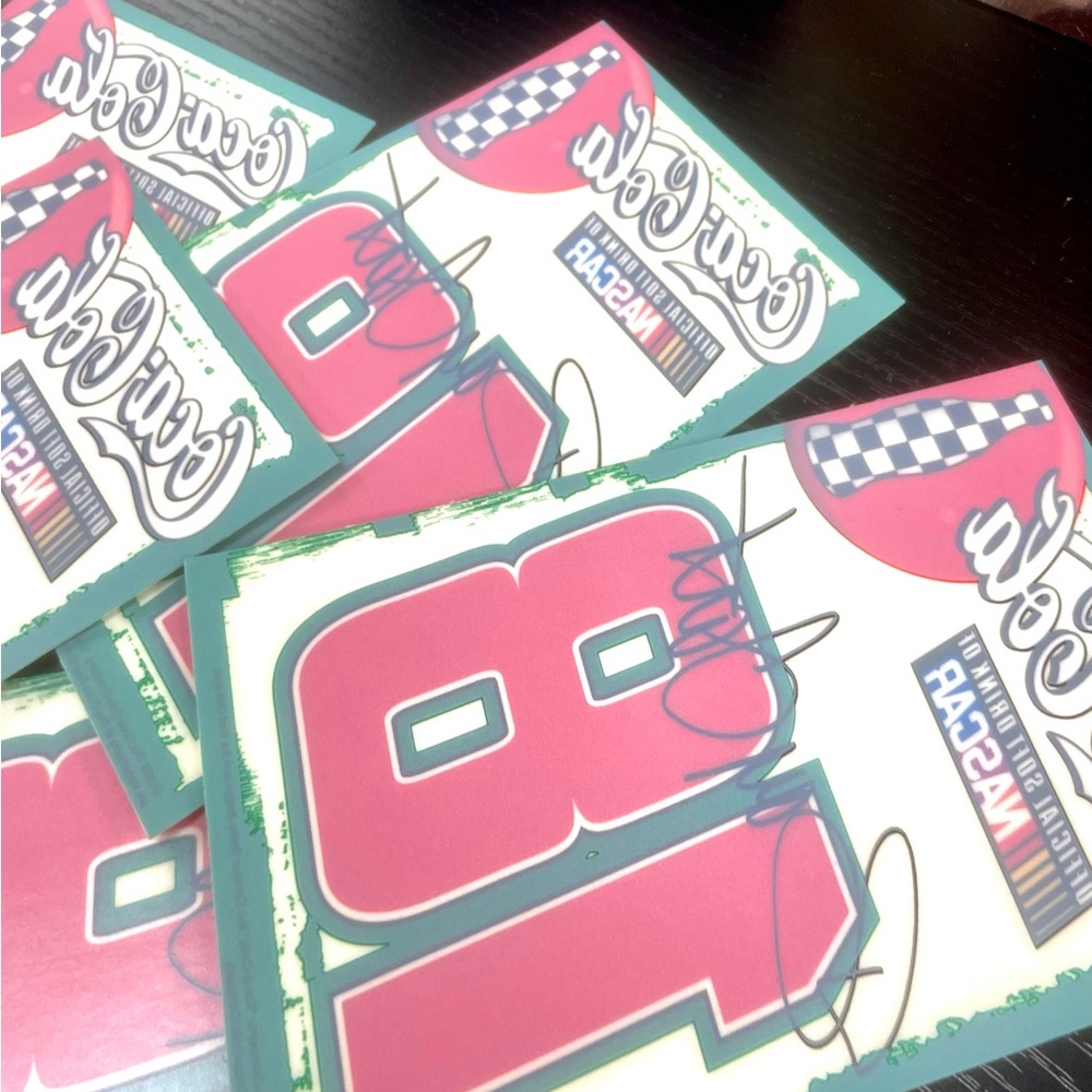 New Coca-cola NASCAR Bobby Labonte number 18 car decal, sticker (1)